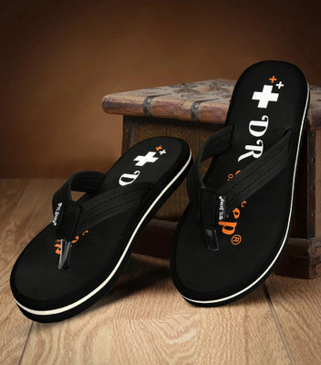 DR STTEP Men Slippers(Black , 6)