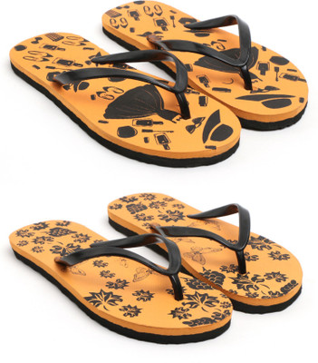 Indrawati Women Flip Flops(Multicolor , 8)