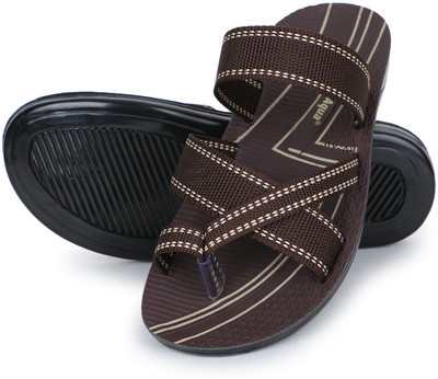 airaqua Men Slippers(Brown , 7)