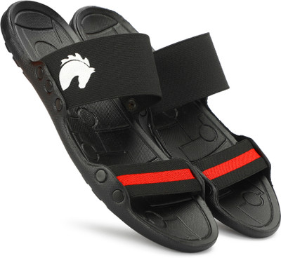 house of common Men Slides(Black , 9)
