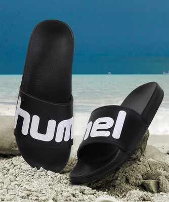HUMMEL Men Slides(Black , 10)