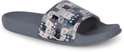 AMACLASS Women Slides(Grey , 8)