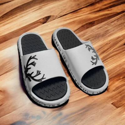 BRUTON Men - Flip Flops(Grey , 6)