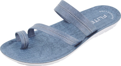 FLITE Men Flip Flops(Blue, Blue , 7)