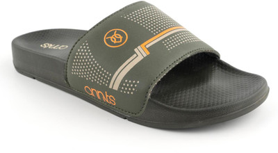 Annts Men Slides(Olive , 6)