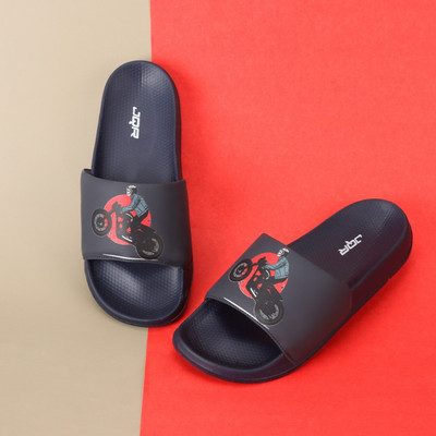 JQR Men Slides(Navy, Blue , 9)
