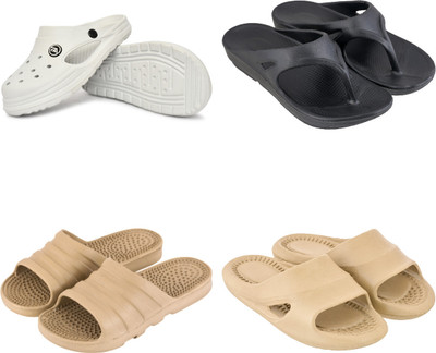 house of common Men Slides(Multicolor , 9)