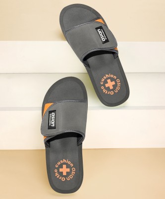 asian Men Slides(Grey, Orange , 8)