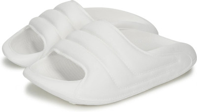 yoho Women Dolphy Women Soft Slides Slipper With Mild Acupressure | Comfortable, Stylish Slides(White , 5)
