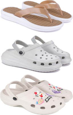 Pennen Women Slippers(Grey , 8)