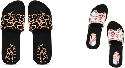 BOOMBEAUTY Women Slides(Multicolor , 3)