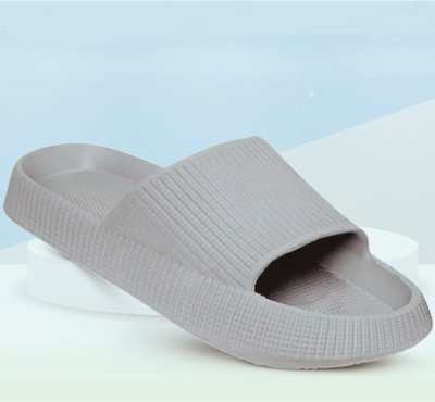 house of common Men Flip Flops(Grey , 8)