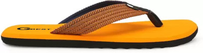 G Best Men Flip Flops(Orange , 8)