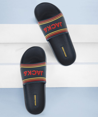 JACK & JONES Men Slides(Navy , 10)