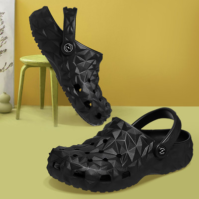 BRUTON Men Slides(Black , 10)
