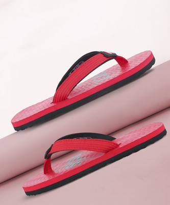 Sparx Women Flip Flops(Red, Black , 4)