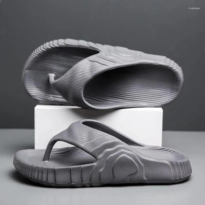 GOKIK Men Slippers(Grey , 9)