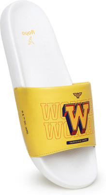 yoho Women Slides(Yellow , 8)