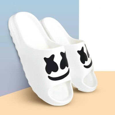 Fuliva Men Slides(White , 9)
