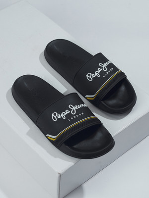 Pepe Jeans Men Slides(Black , 10)