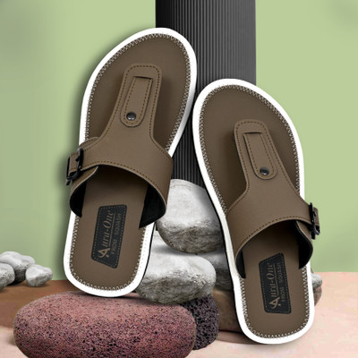 Squash Men Flip Flops(Green , 7)