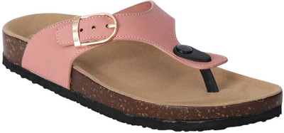 GRETA Women Slippers(Pink , 5)