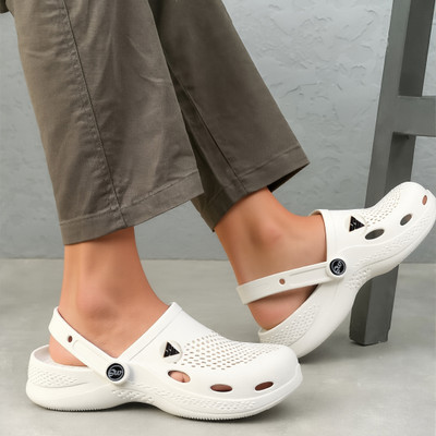 Slidewell Men Flip Flops(White , 7)