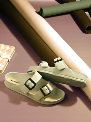 HRX by Hrithik Roshan Women Slides(Beige , 5)