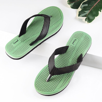Kixrun Women Flip Flops(Green , 6)