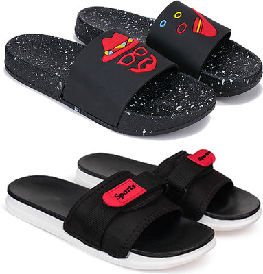 Earton Men Slides(Multicolor , 9)