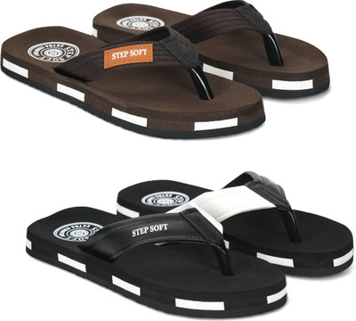 Stepsoft Men Slippers(Multicolor , 9)