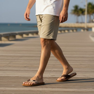 Hilux Men Slippers(Tan, Tan , 6)