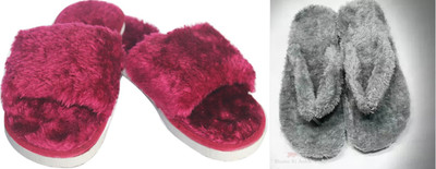 rexizone Women Slides(Grey, Maroon , 3)