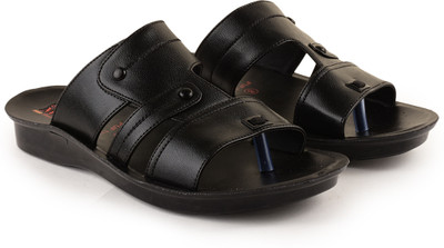 ACTION MILANO Men Slides(Black , 7)