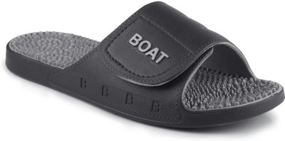 Slider style Men Men Slides Accupressure Orthopedic Comfortable Soft Trending Stylish Slip-On Slides(Black , 8)