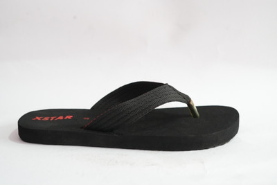 xstar Men Flip Flops(Black , 8)