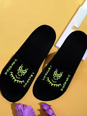 Senflic Men Flip Flops(Green , 6)