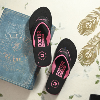 Footup Women Newly launch Premium Diabetic Ortho Comfortable Lightweight Pregnancy Antiskid Flip Flops(Multicolor , 8)