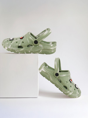 STR Women Women Water Proof | Comfort | Anti-Skid Clogs Sandal Slippers(Olive , 8)
