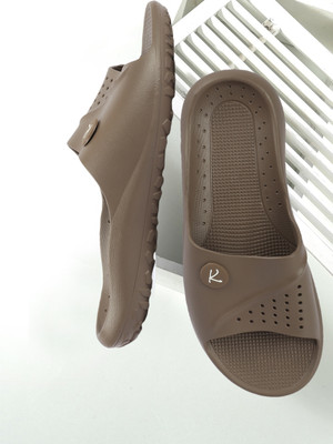 JUMPLITE Men Slides(Brown , 10)