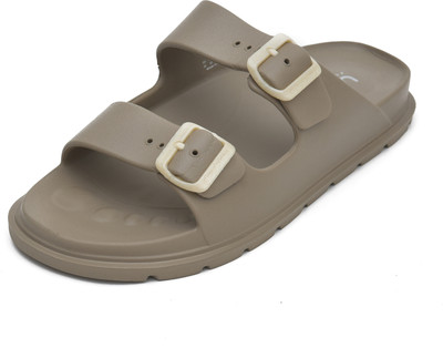 Doubleu Men Slides(Khaki , 9)