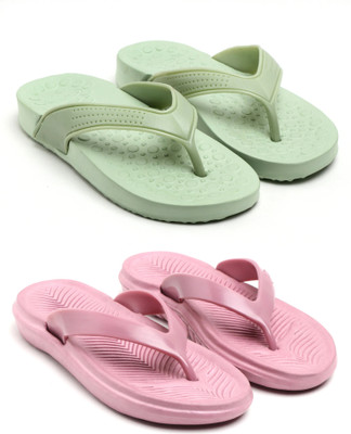 TAFFRAL Women Trending Stylish Lightweight Comfort Combo Slipper Flip Flops(Multicolor , 7)