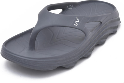 Doubleu Men Men Riva Thong Grey Flip Flops(Grey , 7)