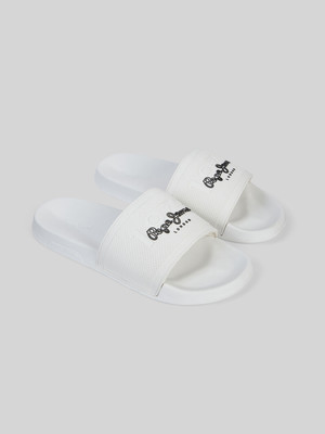 Pepe Jeans Men Slides(White , 10)