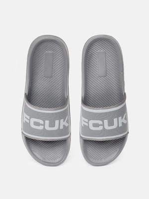 FCUK Men Slides(Grey , 9)