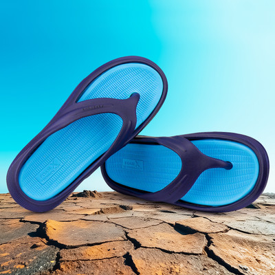 BERSACHE Men Flip Flops(Blue , 10)