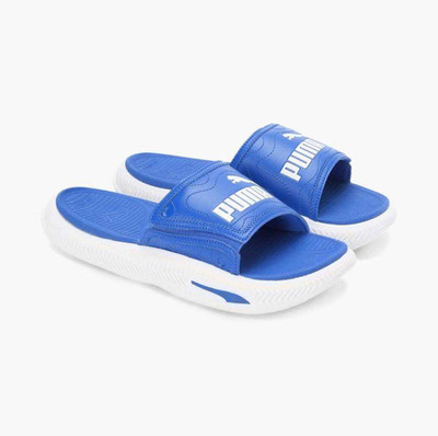 PUMA Men Slides(Blue , 7)