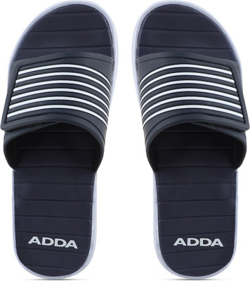 Adda Men Slides(Navy, White , 8)