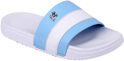 house of common Men Slides(Blue , 8)