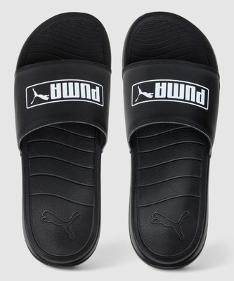 PUMA Men Alvi LightWeight Men Slides (Black) Slides(Black , 9)